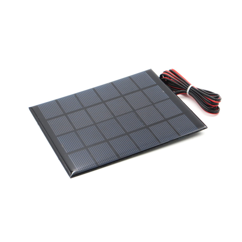 6v2w太陽光発電滴ゴム小板 + 100cm赤黒線diy製作オーダーソーラーパネル|undefined