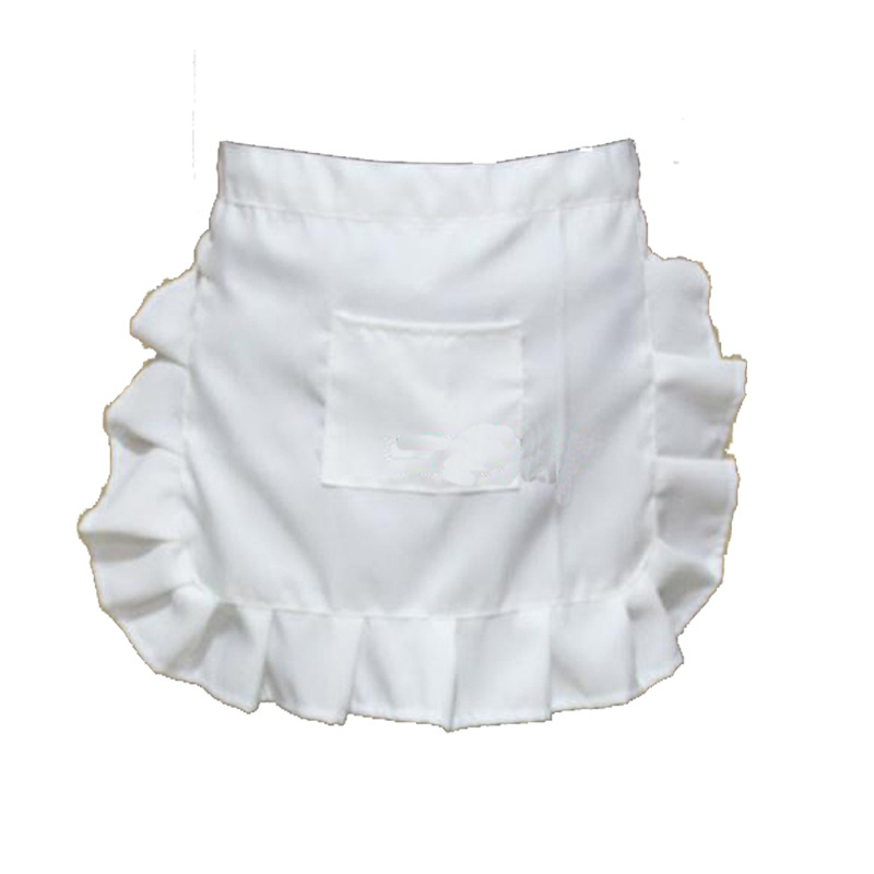 Cute Lace Short Apron Half Apron Restaurant Small Half Waiter Apron Dance White Apron
