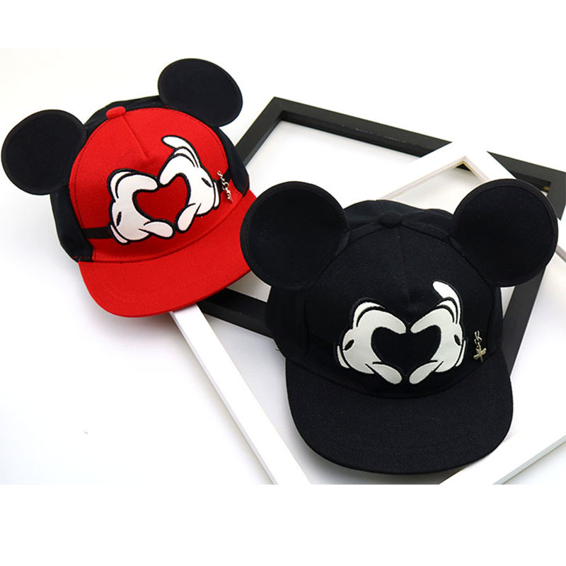 E629 Korean Children's Baseball Cap Spring and Autumn New Cute Cartoon Flat Along Hip Hop Cap Kindergarten Performance Hat
