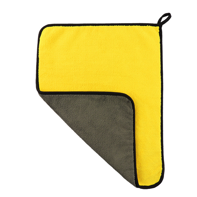 Car washing towel car cleaning cloth special car glass absorbent thick double-sided large non-damage car non-fading cloth