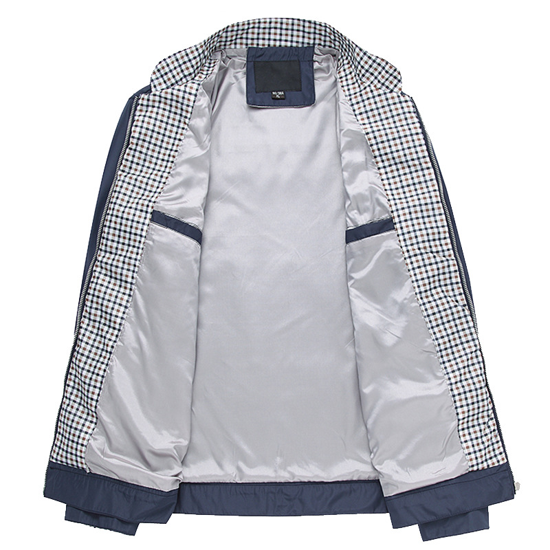 Men's Wholesale 2022 Spring and Autumn New Men's Casual Thin Jacket Middle-aged Jacket Middle-aged Dad Jacket
