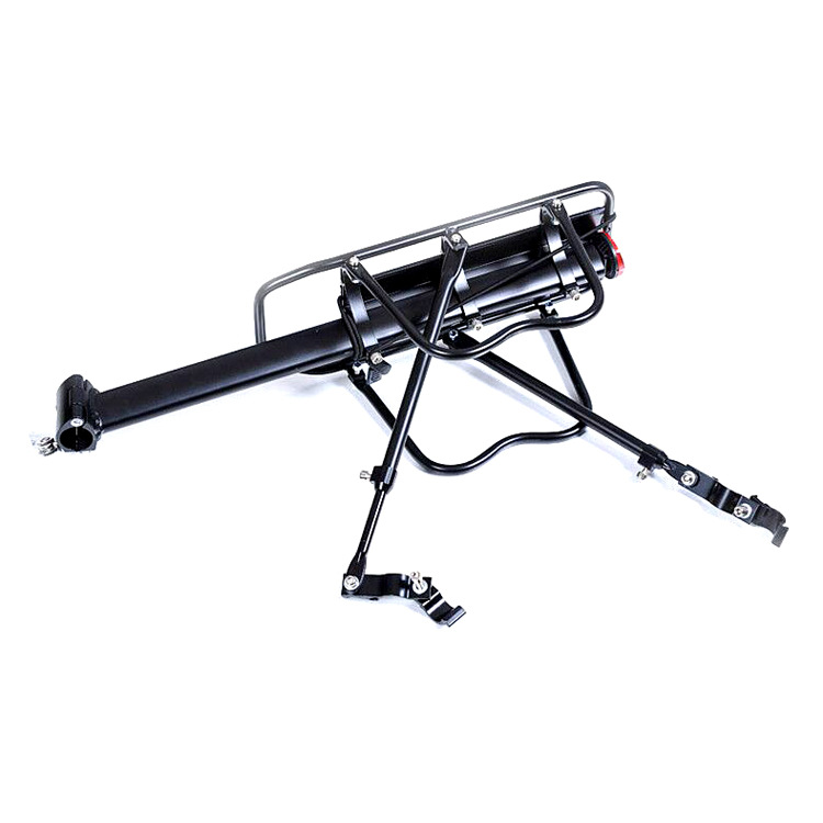 Wholesale quick-release mountain bike shelf aluminum alloy bicycle back seat can carry people equipment accessories to send tools