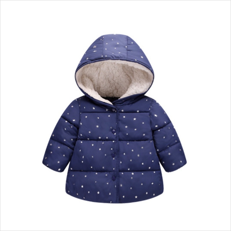 2023 foreign trade new children's cotton-padded clothes Star children's baby cotton-padded coat