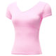 Adult yoga clothes top short sleeve aerobics top running front cross sports fitness T-shirt dance practice clothes