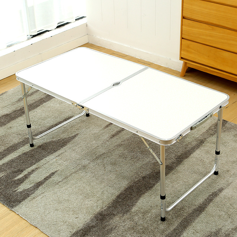 Outdoor foldable table aluminum picnic promotional stall table chair portable household simple table