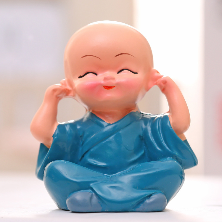 代発四不小僧樹脂漫画人形プレゼント沙弥自動車装飾少林工夫小僧置物|undefined