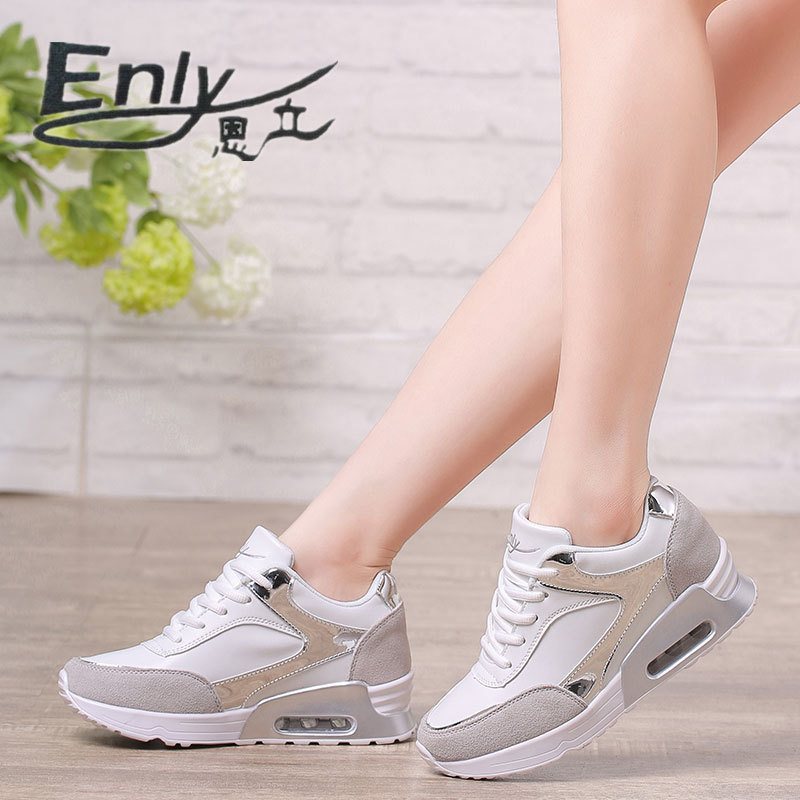 New 2020 increased women's shoes Korean lace-up air cushion running shoes women's sneakers women's shoes a generation of hair