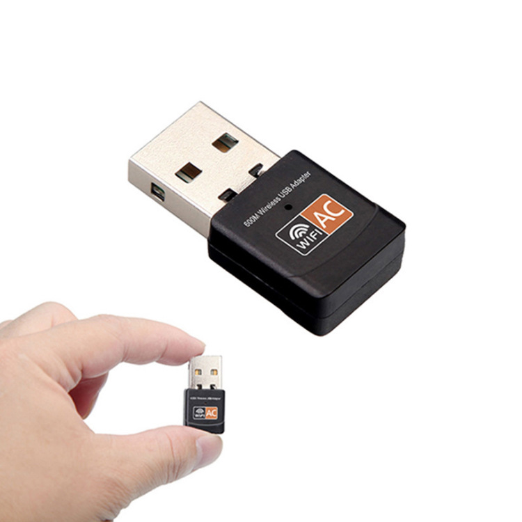 Mini 600m wireless network card 2.4g 5.8G dual-frequency USB wireless network card WiFi receiver 5G adapter