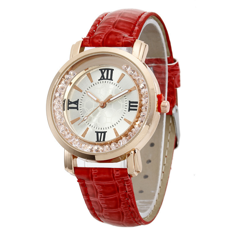 A generation of Korean leisure fashion student watch women's rhinestone gift live women's watch quartz watch belt