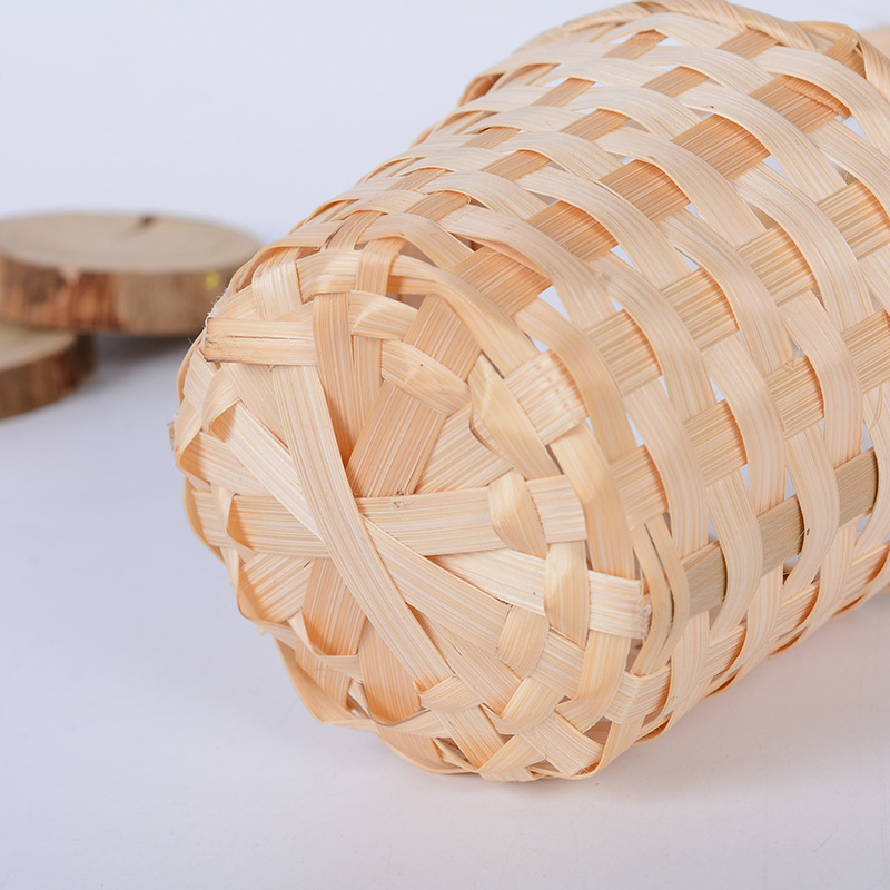 Portable Basket Rattan Flower Basket Willow Small Bamboo Basket Storage Basket Woven Basket Picking Picnic Basket Woven Vegetable Basket