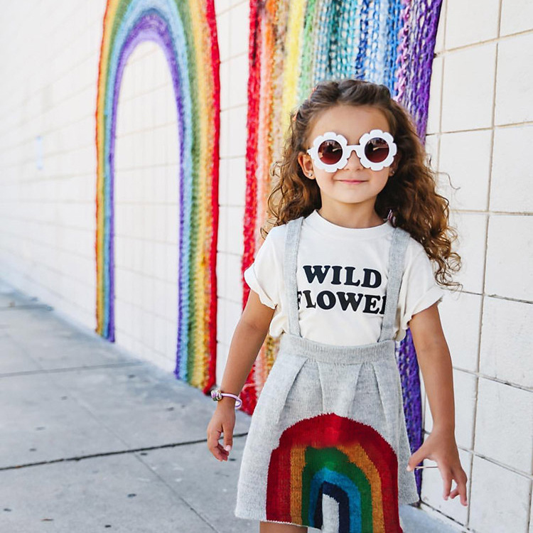 1380 sunflower children's glasses female children decorative flower sunglasses baby sunglasses men's sunshade UV protection