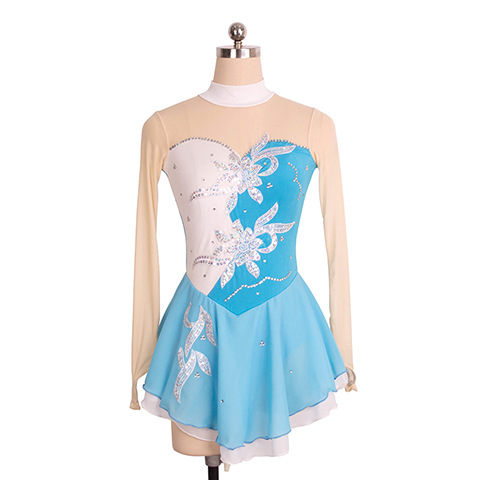 Customized Children's Adult Pattern Skating Suit Girls' Performance Costume Competition Test Skirt 23 Color Optional Color-matching Diamond