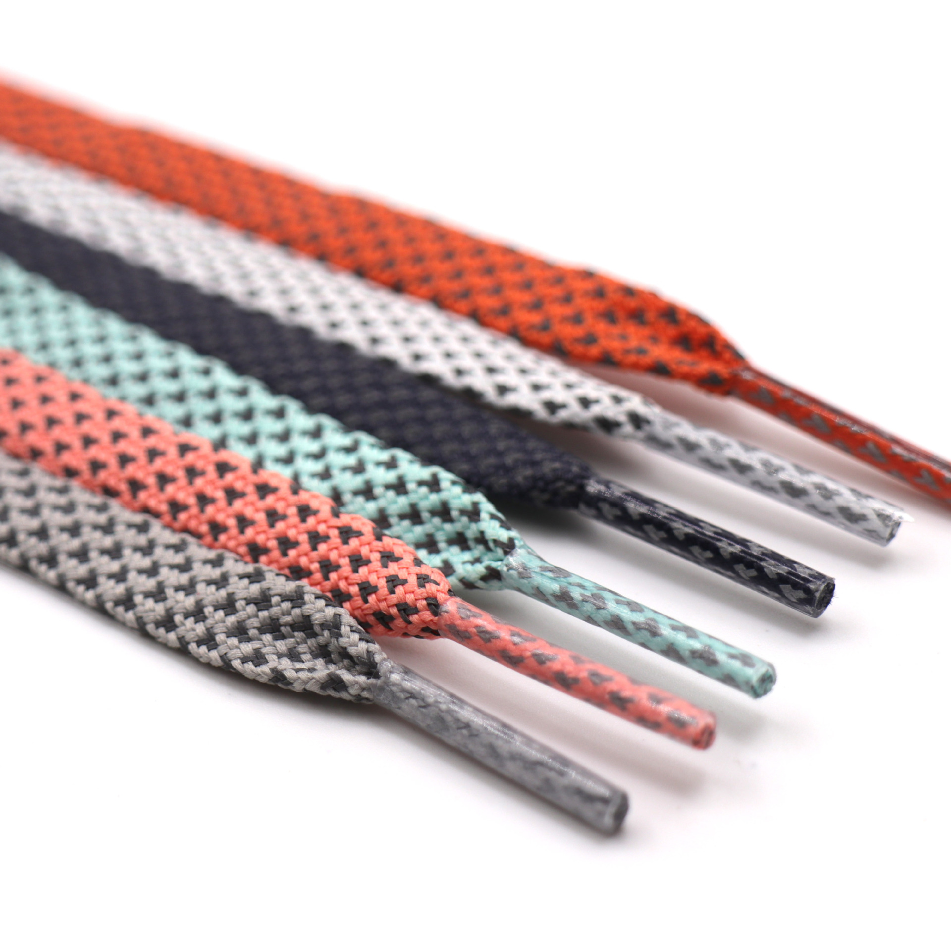 Reflective Shoelaces Flat Personalized Sports Shoelaces Double-sided Glow Night Run Equipment Reflective Shoelaces