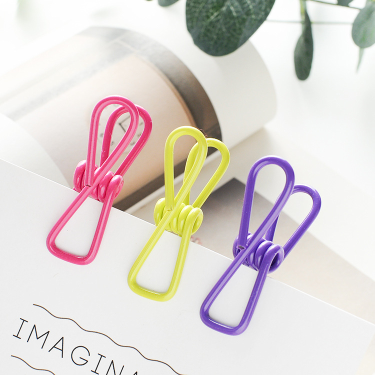 10 PCs color multi-function clothespin travel portable towel clip sock clip seal clip