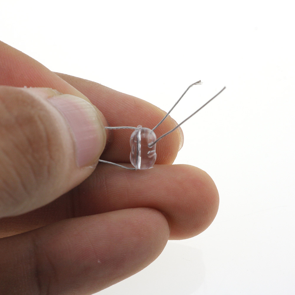 Transparent Luminous Cross Beads Blocking Beads Smart Beans European-style Library Fishing Turnaround Fishing Beads Fishing Bait Float Blocking Beans