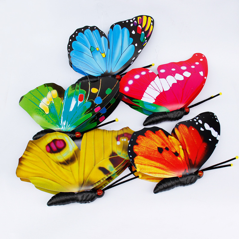 Large size simulation butterfly garden decoration wedding scene layout mall atrium pendant stage decoration simulation butterfly