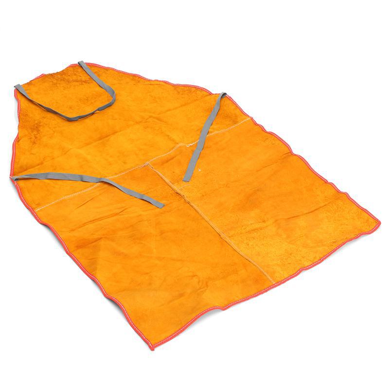 Cowhide welding apron high temperature resistant anti-spark spatter welder welding apron labor protection protective welding clothing