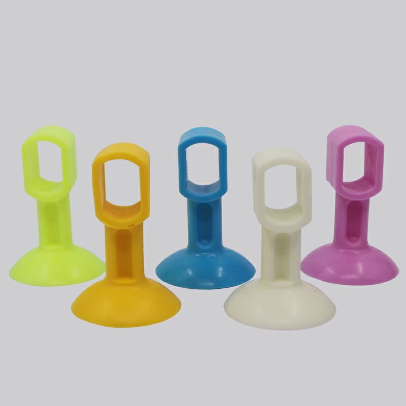 Mute plastic non-perforated door suction plastic silicone door suction set door handle bathroom bathroom anti-collision door suction