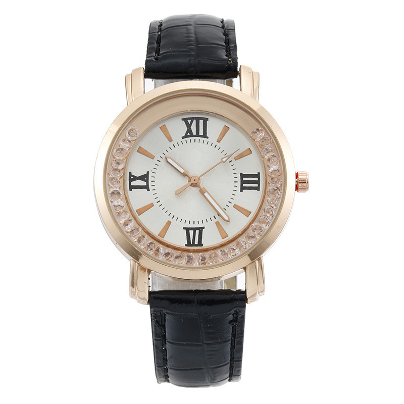 A generation of Korean leisure fashion student watch women's rhinestone gift live women's watch quartz watch belt