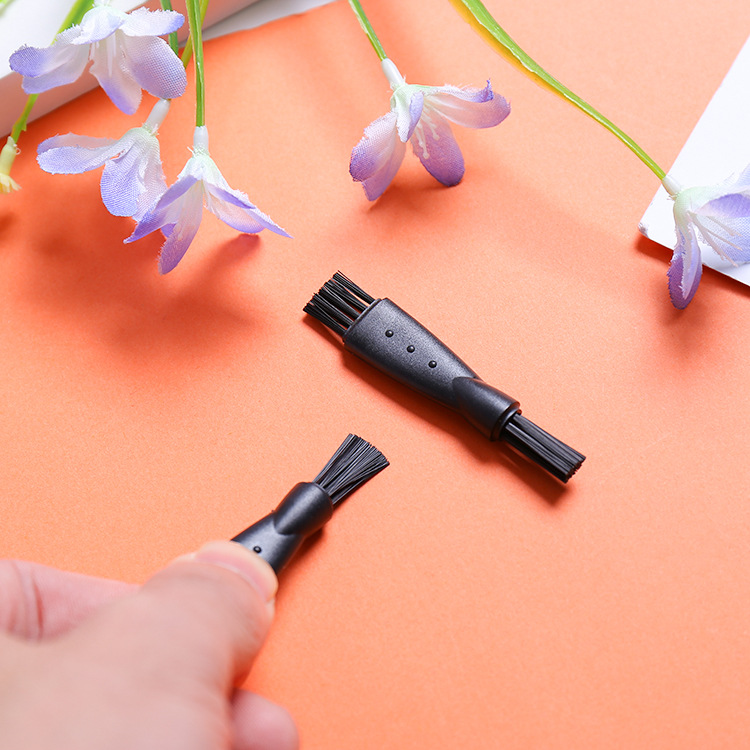 Wholesale double-headed brush razor brush cleaning plastic small appliance tools dust removal small brush beard knife hair clipper brush