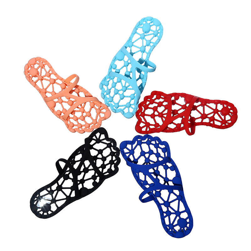 Factory direct health care shoes hollow men's and women's bathroom non-slip home bath couples massage plastic floor slippers