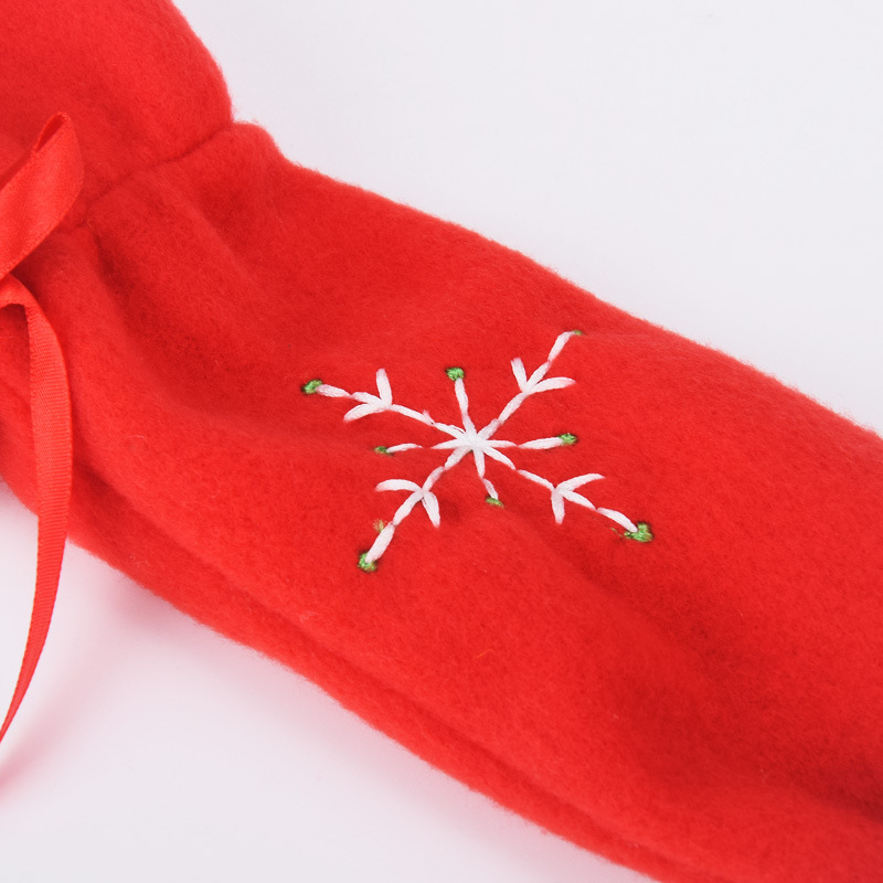 国境を越えた新しいクリスマス椅子足カバークリスマスホテル装飾用品刺繍レストランスツールテーブル足カバー|undefined