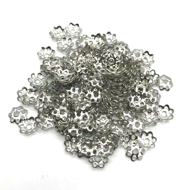 100 pieces per pack of DIY jewelry accessories bead holder flower hat exquisite pattern holder handmade metal beaded spacer