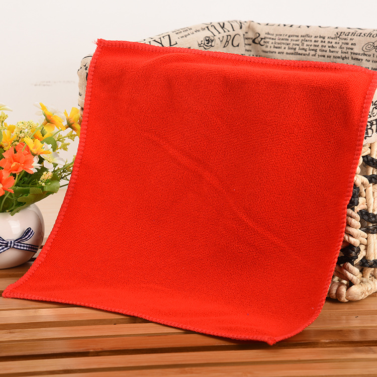 Microfiber absorbent small square towel factory wholesale 25/30 small towel auto supplies wholesale clean square towel