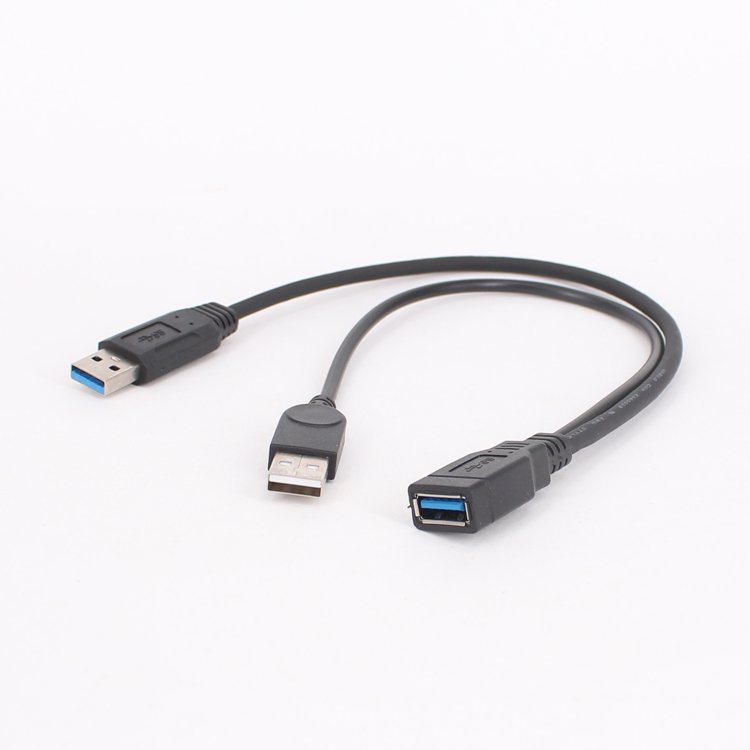 USB3.0 male-to-female extension cable usb3.0A male-to-female enhanced power supply external device mobile hard disk