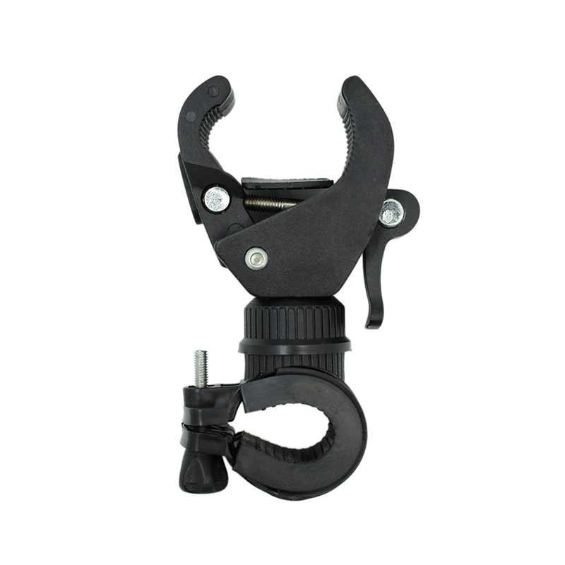 Mountain bike headlight lamp holder factory wholesale strong flashlight holder 360 degree rotating universal lamp clip