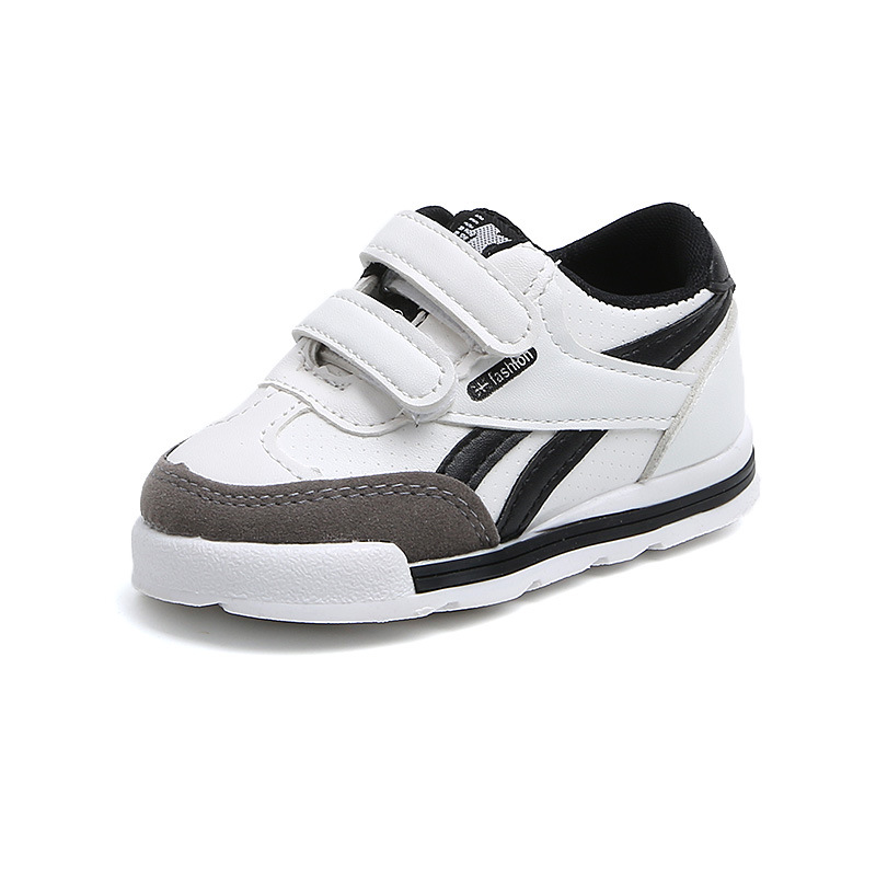Spring 2022 Children's Soft Sole Sneakers Boys Non-slip Breathable Small Board Shoes Girls' Baby's Velcro Toddler Shoes
