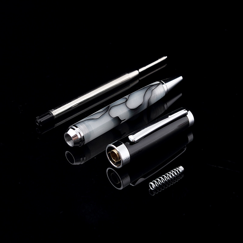 Factory wholesale metal acrylic rotating ballpoint pen business advertising gift pen printed LOGO a generation of hair