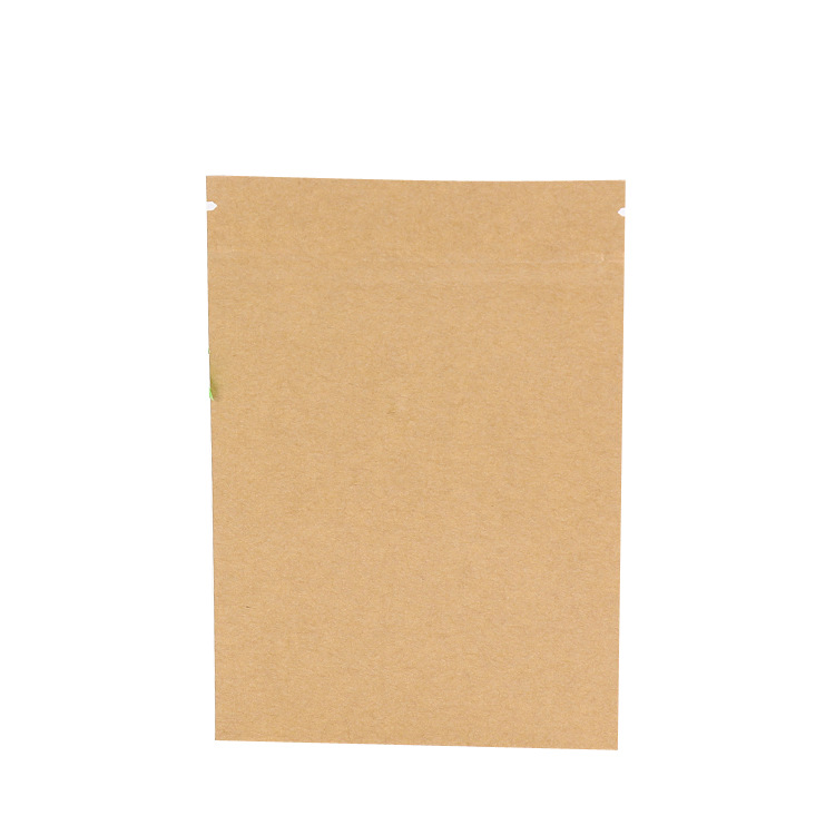 Kraft paper self-supporting self-sealing bag thickened sealed red jujube food packaging bag melon seed bag full set of samples