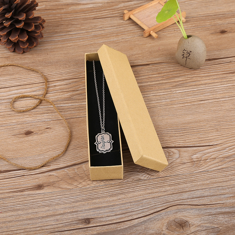Factory sales Kraft paper cover jewelry packaging box jewelry ring pendant necklace box spot wholesale