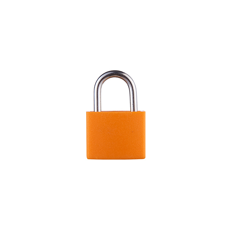 Color mini copper lock 20mm long beam brass color case small padlock can be printed LOGO open