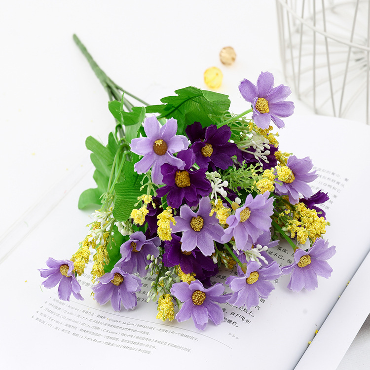 Dove Simulation Daisy New House Decoration Artificial Flower Artificial Flower Silk Flower Jumping Orchid Chrysanthemum Home Decoration Flower
