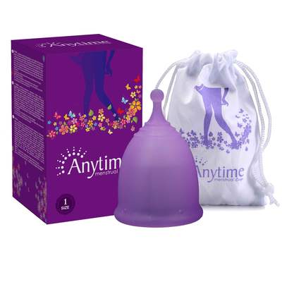 Anytime Medical Grade Silicone Menstrual Cup Plus Large 35ml Moon Cup Female Menstrual Aunt Care Supplies