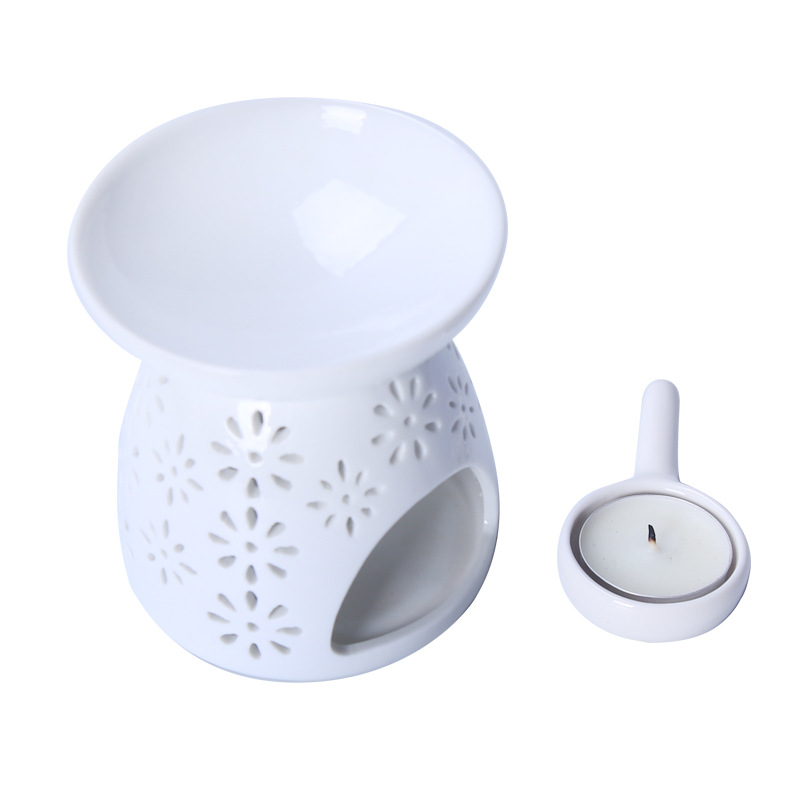 Large Capacity Candle Ceramic Aroma Furnace Lamp Indoor Incense Furnace Sandalwood Anti-Dry Burning Yoga Home Retro