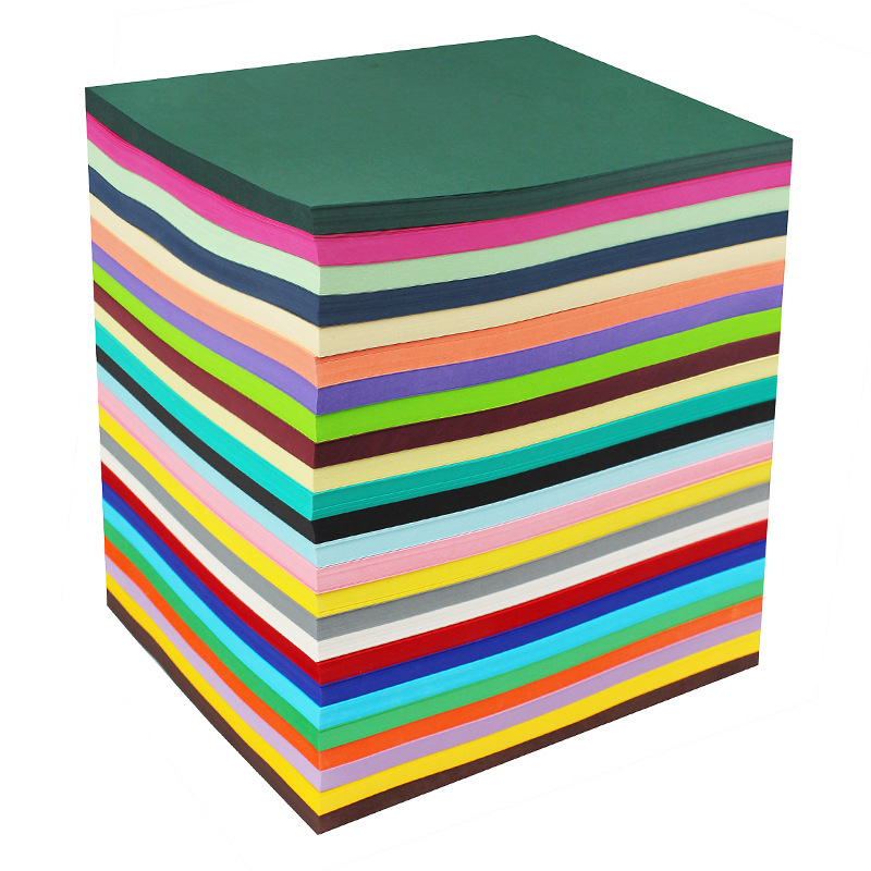 A4 color hard cardboard 230g handmade painting cardboard tag cover paper raw wood pulp black cardboard wholesale