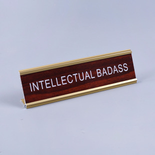 Factory Direct SaLes L-shaped ALuminum ALLoy Department Sign with SLot TabLe Card Bank Counter DispLay Sign NamepLate TabLe Sign