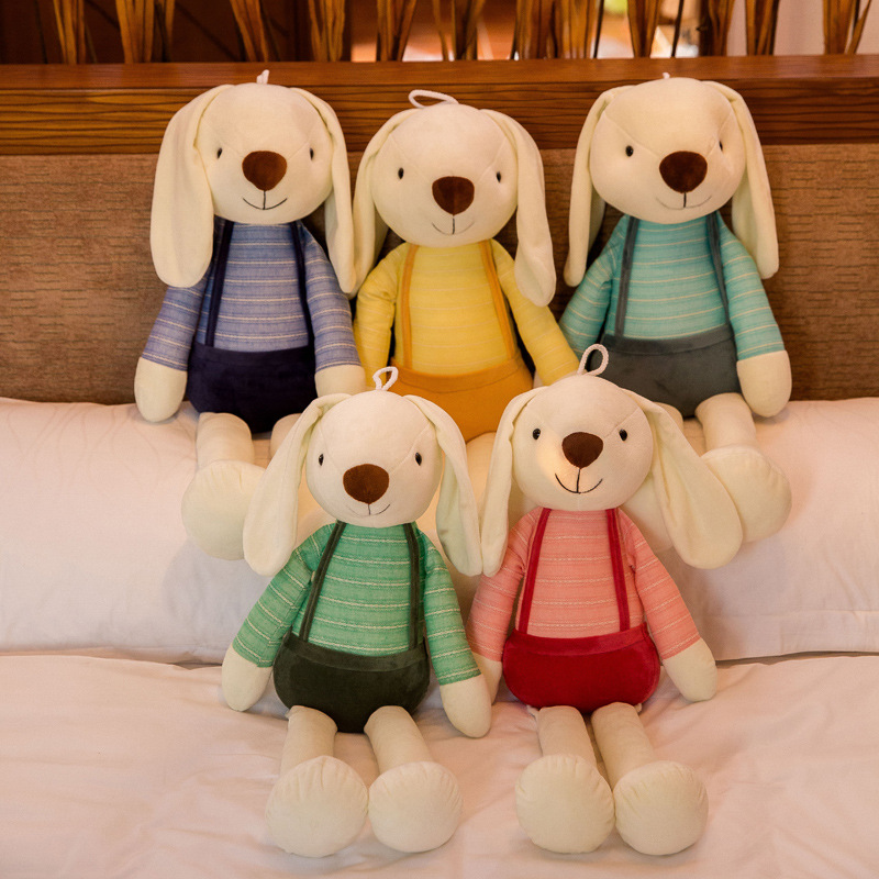 Cartoon Rabbit Sugar Rabbit Plush Toy Doll Grasping Machine Doll Long Ear Rabbit Plush Doll Gift Cute Hanging Ornaments