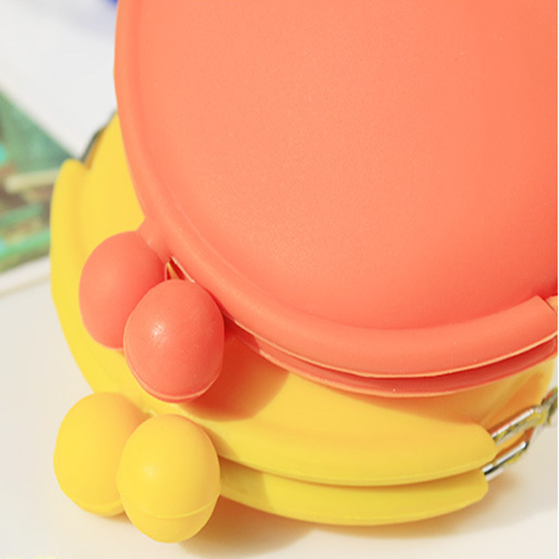 Cute Candy Silicone Coin Purse Fashion Waterproof Solid Color Jelly Earphone Bag Gift Gift Printed LOGO