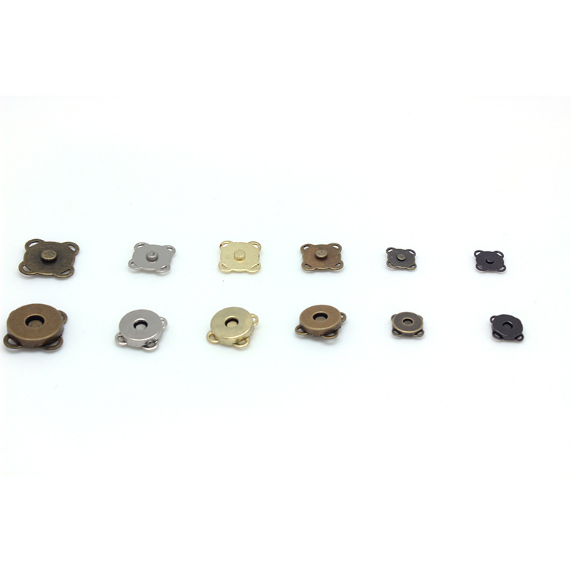 Spot 10mm14mm18mm ordinary strong magnetic ferromagnetic iron buckle plum hand sewing magnetic buckle invisible buckle