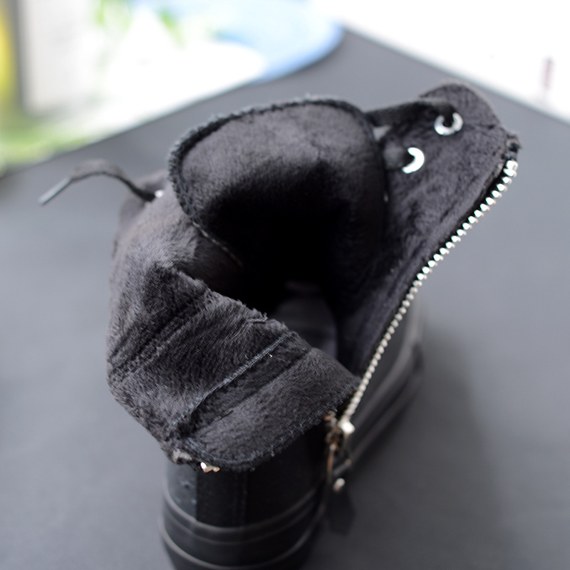 Spring 2019 New High Top Shoes Korean Style Shoes Women's European British Martin Shoes Canvas Boots