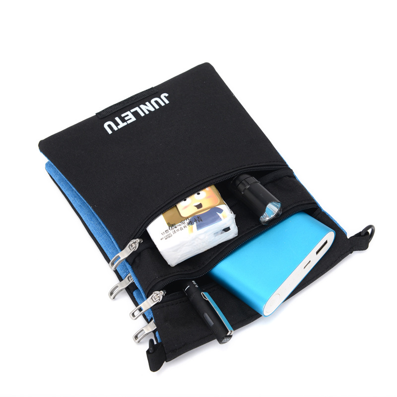Jun Le Tu Fashion New Shoulder Crossbody Bag Waterproof Mobile Phone Bag Travel Abroad Certificate Passport Neck Bag