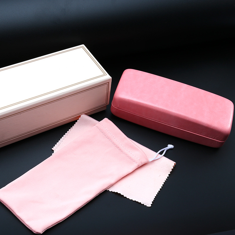 New retro quality sunglasses case leather sunglasses case glasses case glasses cloth glasses bag for men and women