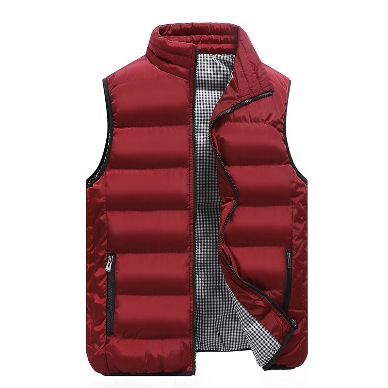 AliExpress men's vest autumn and winter foreign trade Men's down cotton casual vest men's slim fit couple vest men's outer