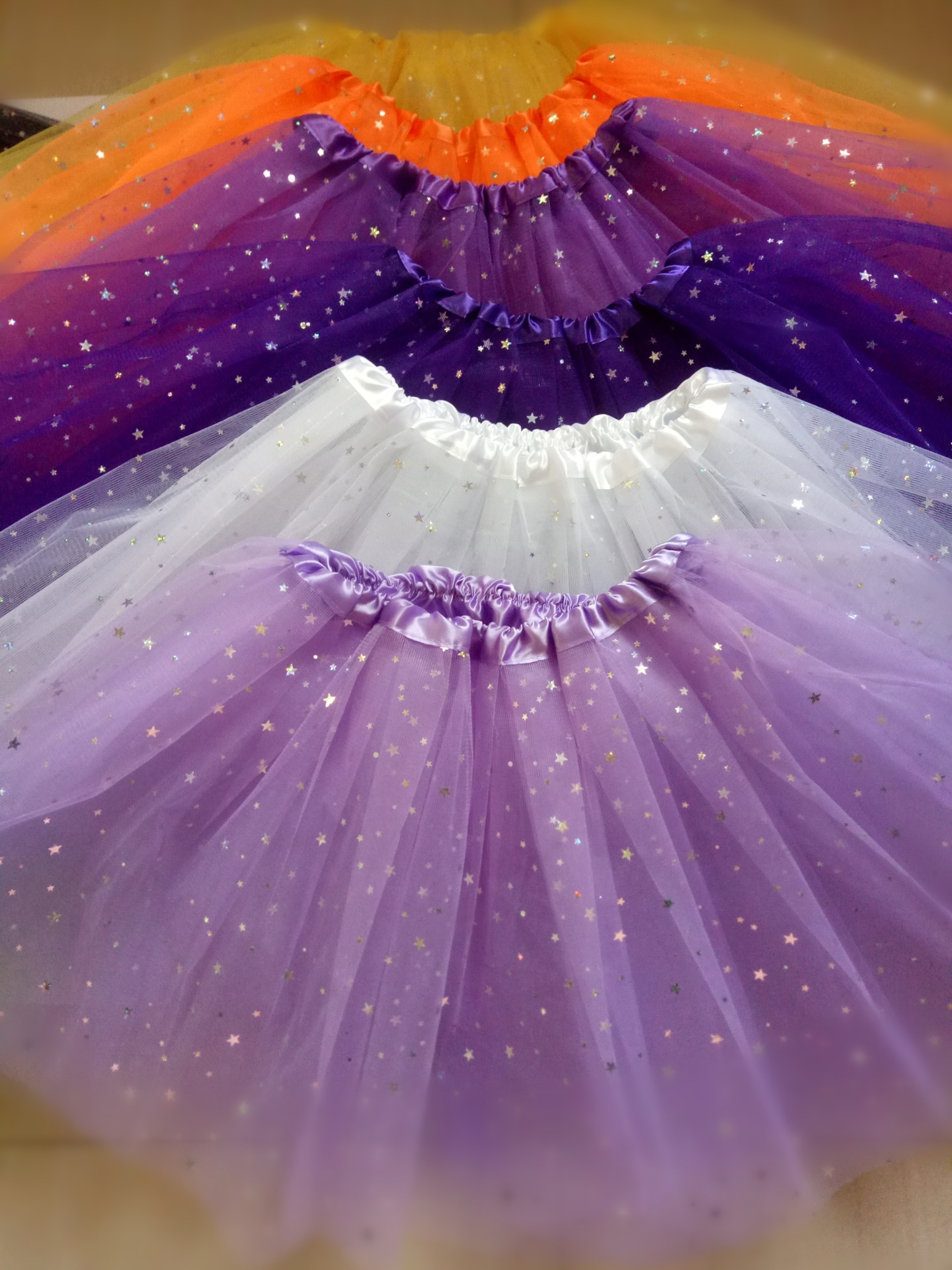 European and American adult tutu skirt star sequins mesh tutu skirt spot skirt pleated cross-border