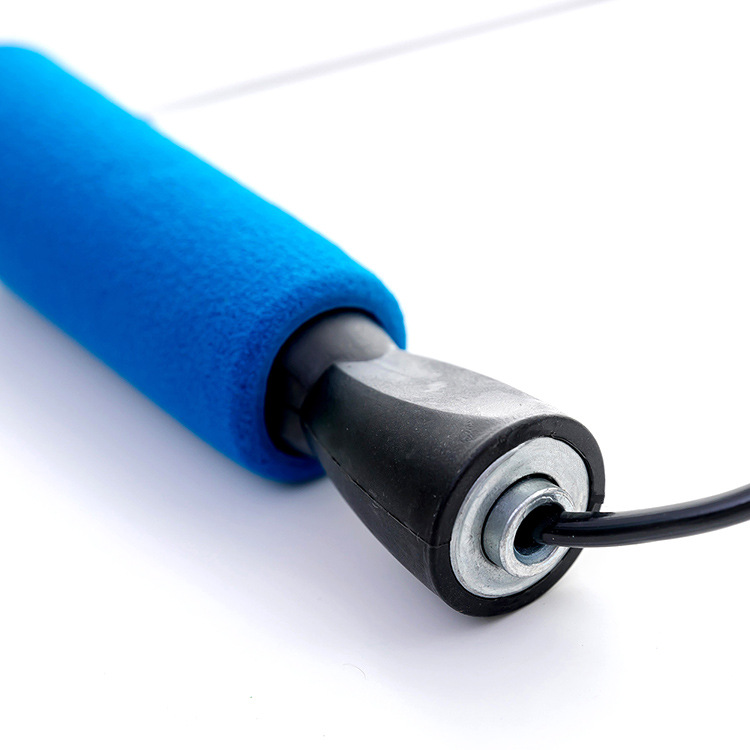 H542 student fitness jump rope plastic training jump rope bearing handle jump rope PVC rope test jump rope