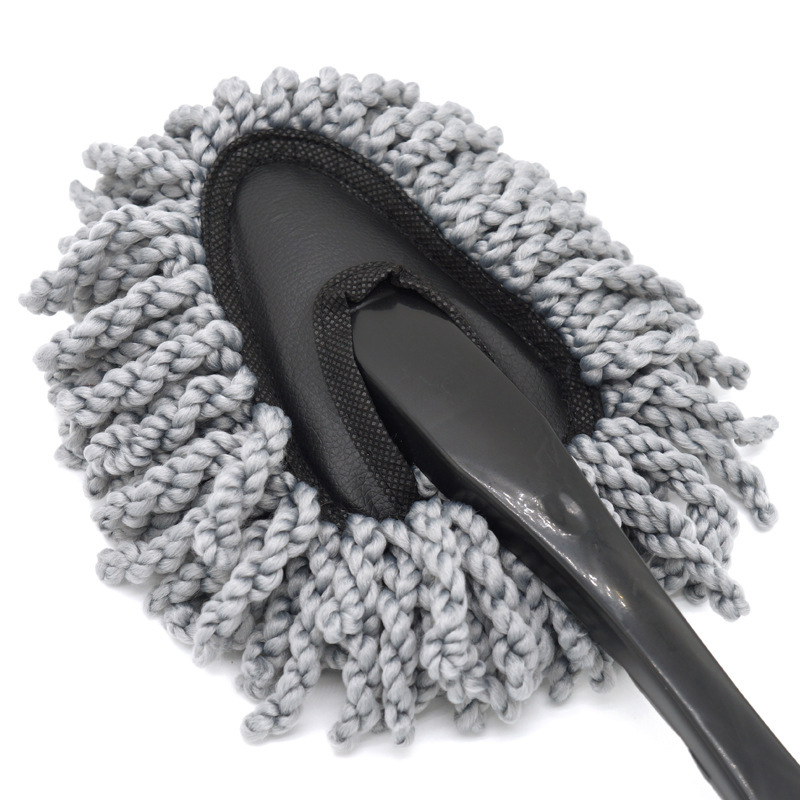 Ultra-soft dust duster for car cleaning mop soft wool wax brush car washing wax mop microfiber small wax brush